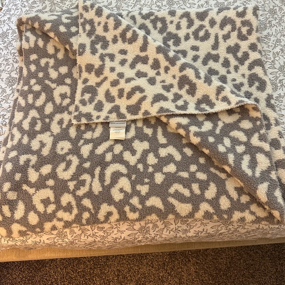Cupcakes and Cashmere Leopard Print throw Blanket